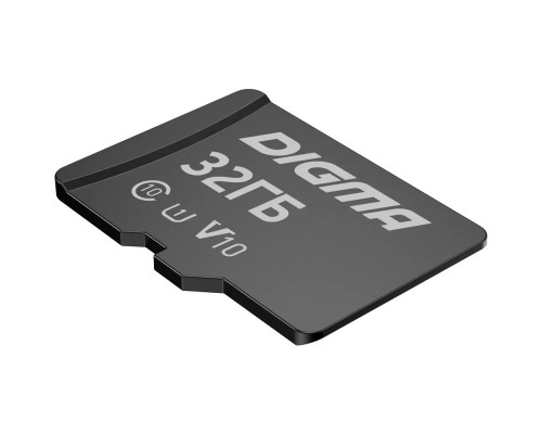 [Карта памяти ] Micro SecureDigital 32GB Digma CARD10 V10 + adapter (DGFCA032A01)(1845091)
