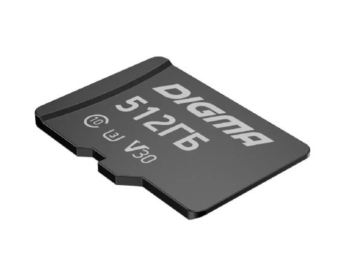 [Карта памяти ] Micro SecureDigital 512GB Digma CARD30 V30 + adapter DGFCA512A03