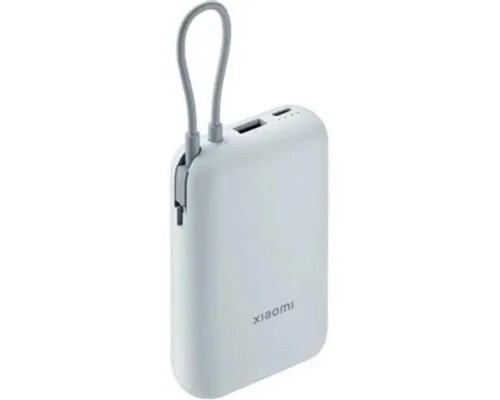 [ Аксессуар] Xiaomi Power Bank 10000mAh (встроенный кабель) Ледяной синий GL P15ZM (BHR9073GL)