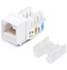 Exegate EX297267RUS Модуль-вставка Keystone Jack RJ-45 ExeGate KJ-8P8C-SH-C6A-180-TL (Кат.6A, экранированная, 180 градусов, IDC Toolless (без инструмента))