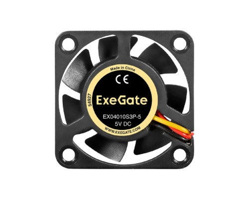 [Вентиляторы] Exegate EX295193RUS Вентилятор 5В DC ExeGate EX04010S3P-5 (40x40x10 мм, Sleeve bearing (подшипник скольжения), 3pin, 5000RPM, 24dBA)