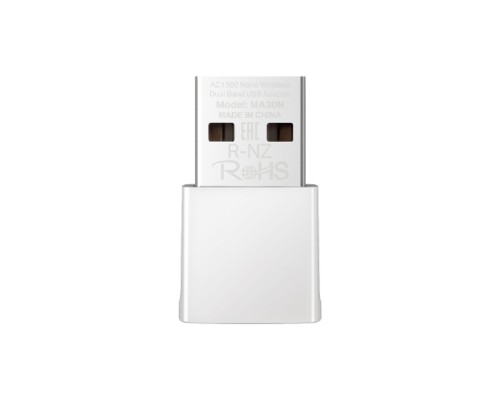 [Mercusys] Mercusys MA30N Сверхкомпактный двухдиапазонный USB-адаптер Wi-Fi AC1300
