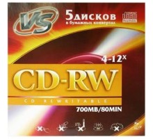 VS CD-RW 80 4-12x конверт/5 (620175)