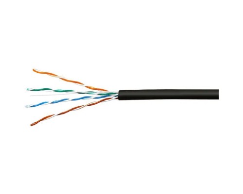[Витая пара] SkyNet Кабель UTP outdoor 4x2x0,51, медный, FLUKE TEST, кат.5e, однож., (305м) box, черный [CSP-UTP-4-CU-OUT-N]