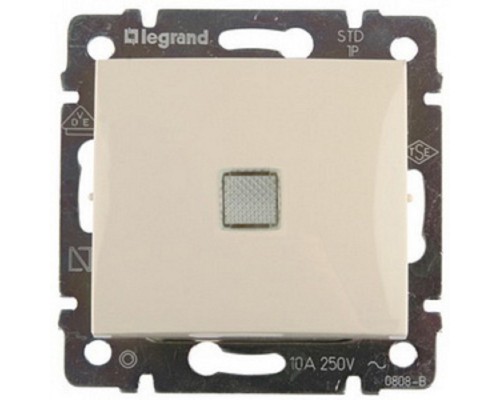 [ Розетки, выключатели и аксессуары] Legrand 774310 Выключатель Valena одноклавишный с подсветкой слоновая кость