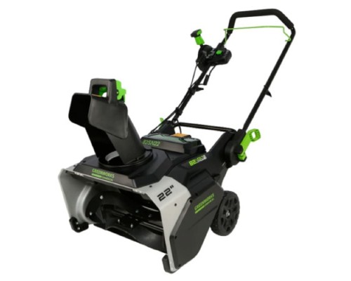 [Снегоуборочная техника] Greenworks Снегоуборщик аккумуляторный 82SN22, 82V, 56 см, б/щ (без аккумуляторной батареи и зарядного устройства) [2603307]