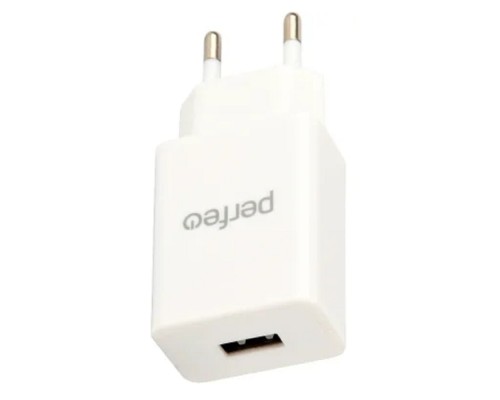 [Аксессуар] PERFEO Сетевое зарядное устройство с разъемом USB, 1А, белый (I4665)