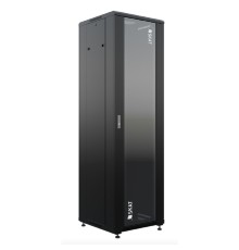 БАСТИОН SKAT TB-22R660GF-B Шкаф напольный универсальный серверный 22U 600х600мм, дверь стеклянная (4400) {1.5 года гарантия}