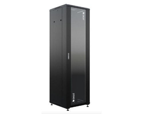 [Бастион Телекоммуникационные  шкафы] БАСТИОН SKAT TB-32R660GF-B Шкаф напольный универсальный серверный 32U 600х600мм, дверь стеклянная (4404) {1.5 года гарантия}