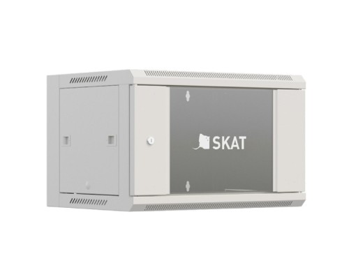 [Бастион Телекоммуникационные  шкафы] БАСТИОН SKAT TB-15W660GF-G Шкаф настенный телекоммуникационный 15U 600х600х770мм, дверь стеклянная (4424) {1.5 года гарантия}