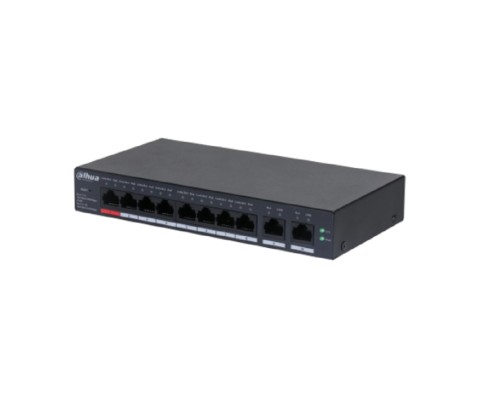 [Коммутаторы] DAHUA DH-CS4010-8GT-110 8-портовый гигабитный PoE коммутатор управляемый  8 RJ45 10/100/1000Мбит/с (PoE/PoE+/Hi-PoE), 2 RJ45 10/100/1000Мбит/с (uplink) до 60Вт