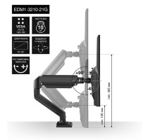 Exegate EX297361RUS Настольное крепление ExeGate EDM1-3210-21G (кронштейн для одного монитора 15