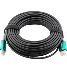 Кабель аудио-видео Cactus CS-HDMI-AOC-2.1-20 HDMI (m)/HDMI (m) 20м. позолоч.конт. черный