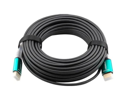 [кабели] Кабель аудио-видео Cactus CS-HDMI-AOC-2.1-20 HDMI (m)/HDMI (m) 20м. позолоч.конт. черный