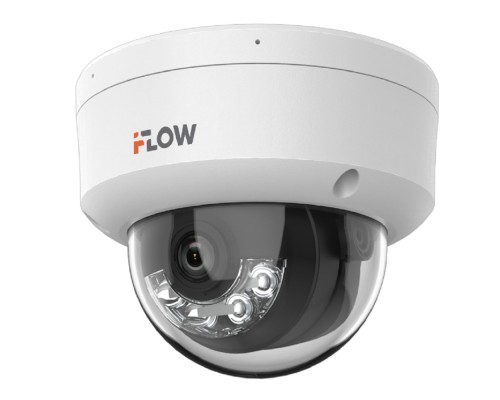 [Камеры видеонаблюдения] iFLOW F-IC-1422CM(2.8mm) Eco 2Мп уличная купольная IP-камера с гибридной Smart-подсветкой и встроенным микрофоном