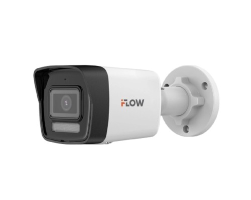 [Камеры видеонаблюдения] iFLOW F-IC-1142CM(2.8mm) Eco 4Мп уличная цилиндрическая IP-камера с гибридной Smart-подсветкой и встроенным микрофоном