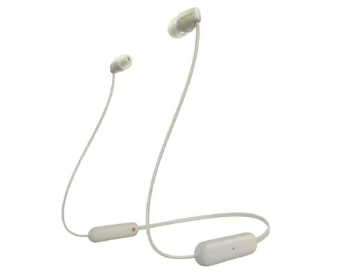 [наушники] Sony WI-C100 бежевый беспроводные bluetooth шейный обод