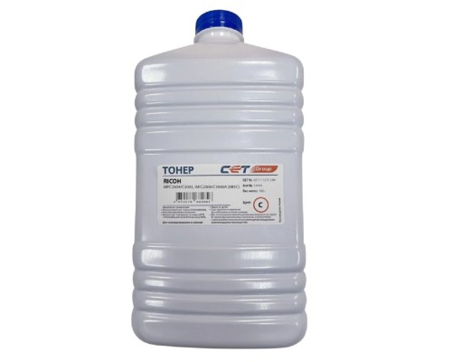 [Запасные части для принтеров и копиров] Тонер KR1C для RICOH MPC2003 (CET) Cyan, 500г/бут, (унив.), CET111128C-500