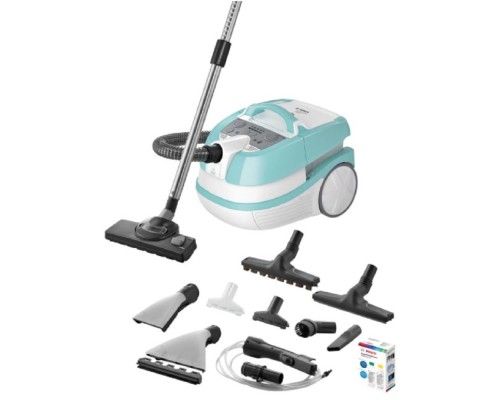 [Пылесос] BOSCH BWD420HYG  Пылесос, контейнер, 2000 Вт, белый/голубой