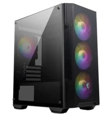 Корпус MSI MAG Forge M100A черный без БП mATX 2x120mm 2xUSB2.0 1xUSB3.0 audio bott PSU