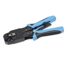 Cabeus HT-2008AR Инструмент обжимной для RJ-45 (8р8с), RJ-11/12 (6р6с, 6р4с, 6р2с), 4р4с, 4р2с, профессиональный, с храповым механизмом