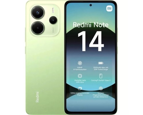 [Смартфон/акссесуар] Xiaomi Redmi Note 14 8GB/128GB Lime Green [61647]