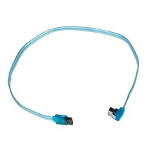 Cablexpert Кабель интерфейсный SATA Sata3 7pin / 7pin, угловой, защелка, 50см, прозрачный, пакет (CC-SATAM-DATA90-TR-50CM)