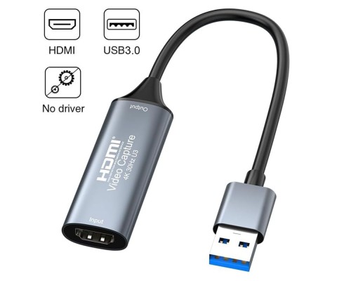 [переходник] ORIENT C710HVC, Кабель-адаптер HDMI -> USB3.0, устройство видеозахвата со звуком 1920x1080@60Hz, поддержка Windows/MacOS/Android, (33274)