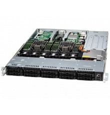 Сервер в сборе / SYS-121C-TN10R (bundle1) / SYS-121C-TN10R (bundle1): 1U / 2x Xeon Silver Sapphire Rapids 4510 / 4x DDR5 32GB 4800 / 1x SSD 240GB SATA, 2.5