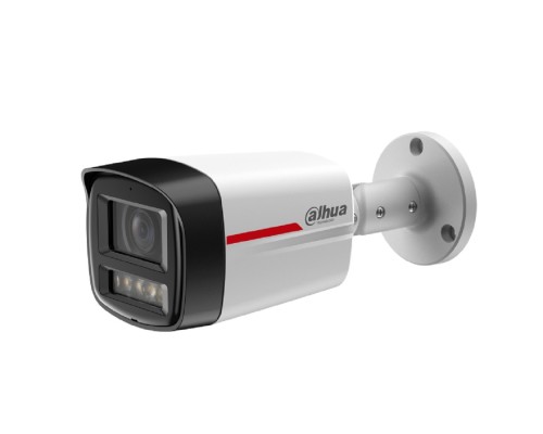 [Видеонаблюдение] DAHUA DH-IPC-HFW2249TLP-S-LED-0360B-PRO Уличная цилиндрическая IP-видеокамера WizColor 2Мп, 1/2.9” CMOS, объектив 3.6мм, видеоаналитика, микрофон, LED 50м, IP67, металл
