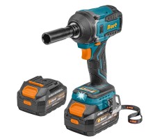 Bort ГАЙКОВЕРТ АККУМУЛЯТОРНЫЙ BORT BSR-21U (2х4АЧ+ЗУ) [93418477] { 800 Нм, 0-2700 об/мин, акб Li-Ion, аккумуляторная система Makita 18V LXT 18 В, вес 1.4 кг }