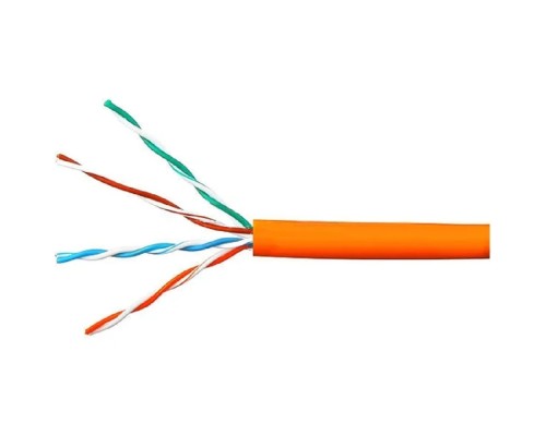 [Кабель] Cablexpert UPC-5051E-LSZH-4-CU/100 Кабель Cablexpert (RU) UTP-LSZH 4x2x0.51, медный, кат.5e, однож., 100м, box, оранж
