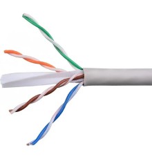 Cablexpert UPC-6055-4-CU/100 Кабель Cablexpert (RU) UTP indoor 4x2x0.55, медный, кат.6, однож., 100м, box, серый