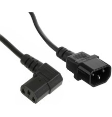 Exegate EX297757RUS Кабель питания Special EC-1,8S (C13 угловой->C14, 3*0.5mm2, CCA, черный, 1.8м)