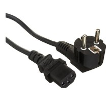 Exegate EX297784RUS Кабель питания Power PC-1,8P (Евровилка угловая Schuko->C13, VDE-250V-3*1.0mm2, медь, черный, 16A, 1.8м)