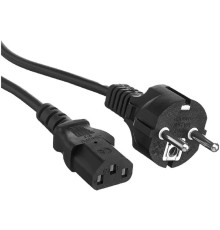 Exegate EX297797RUS Кабель питания Special PC-3S (Евровилка Schuko->C13, 3*1.0mm2, CCA, черный, 3м)