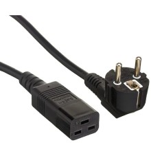 Exegate EX297804RUS Кабель питания Special PC19-3S (Евровилка Schuko->C19, 3*1.5mm2, CCA, черный, 3м)
