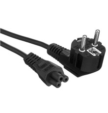 Exegate EX297815RUS Кабель питания ноутбуков Special PC5-7,5S (Евровилка Schuko->C5, 3*0.5mm2, CCA, черный, 0.75м)