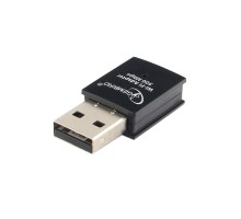 Gembird Сетевой адаптер WiFi 300 Мбит, мини, USB, 802.11b/g/n, RTL8192EU (WNP-UA-005)