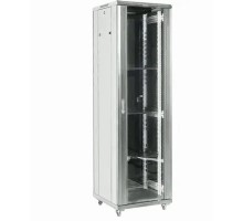 Шкаф коммутационный Rexant (04-3266-211) напольный 32U 600x600мм пер.дв.стекл металл 2 бок.пан. направл.под винты 800кг серый 230град. IP20 сталь