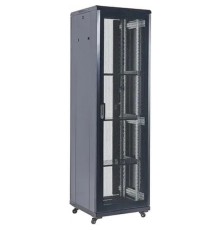 Шкаф серверный Rexant (04-4266-232) напольный 42U 600x800мм пер.дв.перфор. металл 2 бок.пан. направл.под винты 800кг черный 230град. IP20 сталь