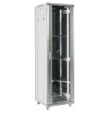 Шкаф серверный Rexant (04-4268-211) напольный 42U 600x800мм пер.дв.стекл металл 2 бок.пан. направл.под винты 800кг серый 230град. IP20 сталь