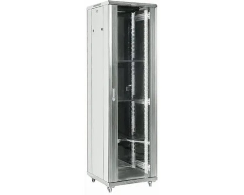 [Монтажные шкафы] Шкаф серверный Rexant (04-4268-211) напольный 42U 600x800мм пер.дв.стекл металл 2 бок.пан. направл.под винты 800кг серый 230град. IP20 сталь