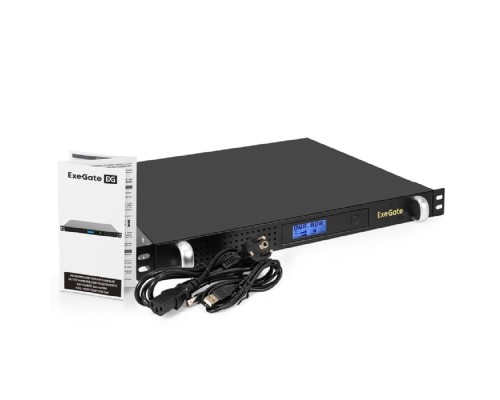 [ИБП] Exegate EX297854RUS ИБП 1U ServerRM UNL-1200.LCD.AVR.8C13.RJ.USB.1U <1200VA/720W, LCD, AVR, 8*C13, RJ, USB, 1U, установка в стойку, Black>