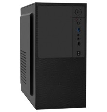 Exegate EX298008RUS Корпус Minitower BAA-308UC-AAA350 (mATX, БП AAA350 с вент. 8см, 1*USB+1*USB3.0+1*TypeC, HD Audio, черный)