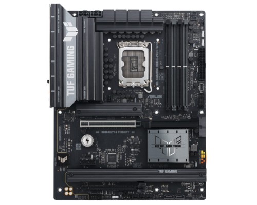 [Материнская плата] ASUS TUF GAMING B860-PLUS WIFI  (Socket LGA1851,mATX, 4xDDR5(256GB), DP/HDMI/USB4, 1xPCIe 5.0x16/1xPCIe 4.0x4, 1xLAN(2.5GbE), Wi-Fi, BT, 4xSATA 6Gb/s, 3xM.2, 1xType-C, 6xUSB 3.2, 1xUSB 2.0)