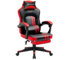 Игровое кресло Diablo Черный/Красный,PU,подножка DEFENDER (64407)
