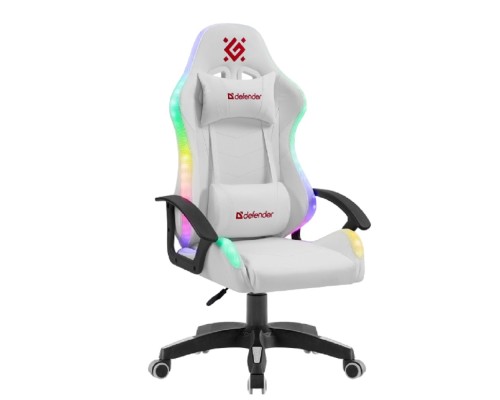 [Офисные кресла] Игровое кресло Factor X RGB,Белый,класс 2,PU DEFENDER