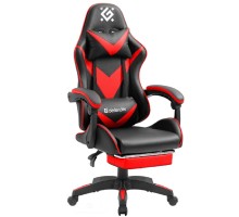 Игровое кресло Minion Чер/Крас,класс 4,PU,подножка DEFENDER