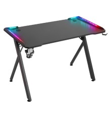 Игровой компьютерный стол Gamer RGB,подвес круж+гарн.,черн,120 DEFENDER (64330)
